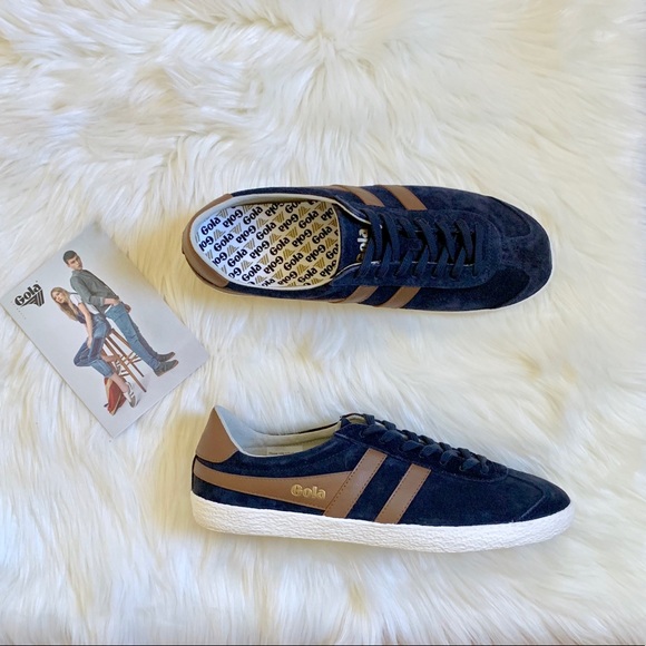 Gola Specialist Suede Retro Navy /Tobacco Sneaker - Picture 2 of 6